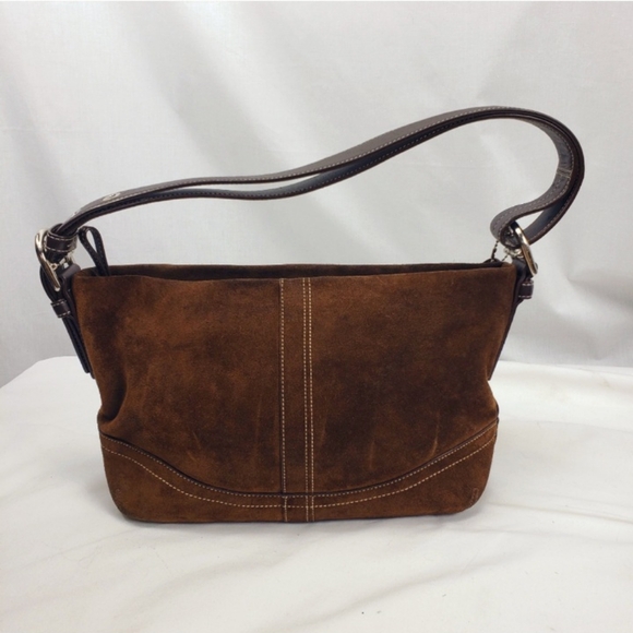 Coach Handbags - COACH East West Suede Bag